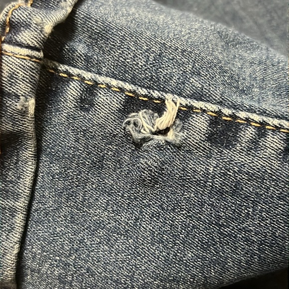 Levi Curvy Bootcut Jeans Women's 32x30 Blue Medium Wash Western Cowgirl Rodeo - Picture 9 of 9